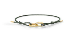Olivgrünes Link-Kordelarmband von Bucherer Fine Jewellery